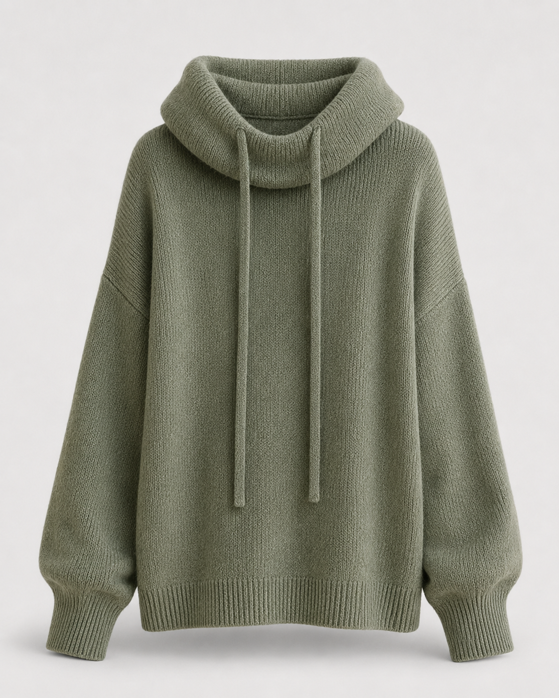 Cozy funnel-neck sweater front