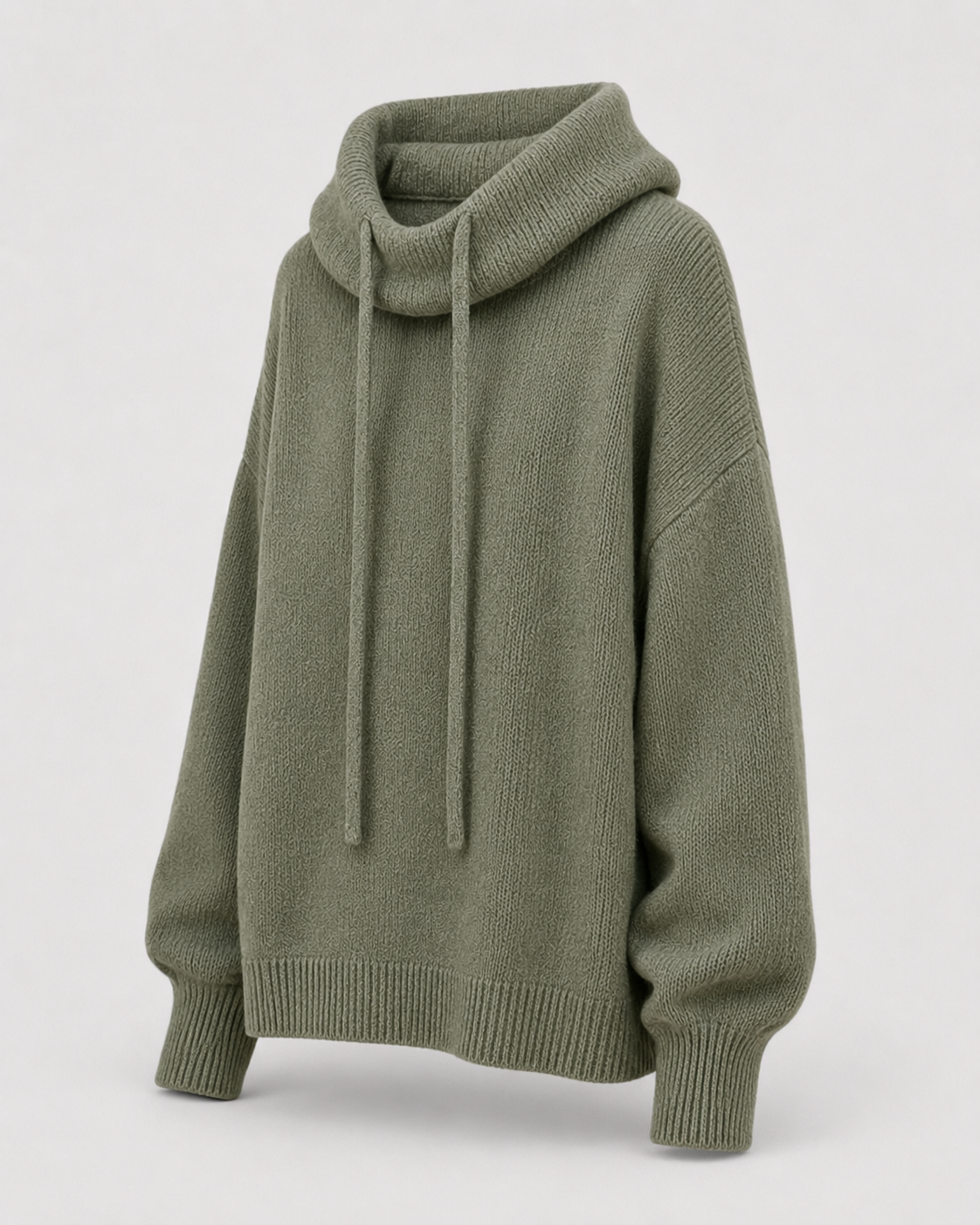 Cozy funnel-neck sweater back