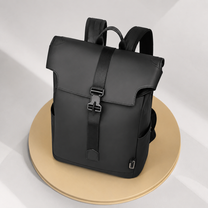 Roll-top urban backpack front