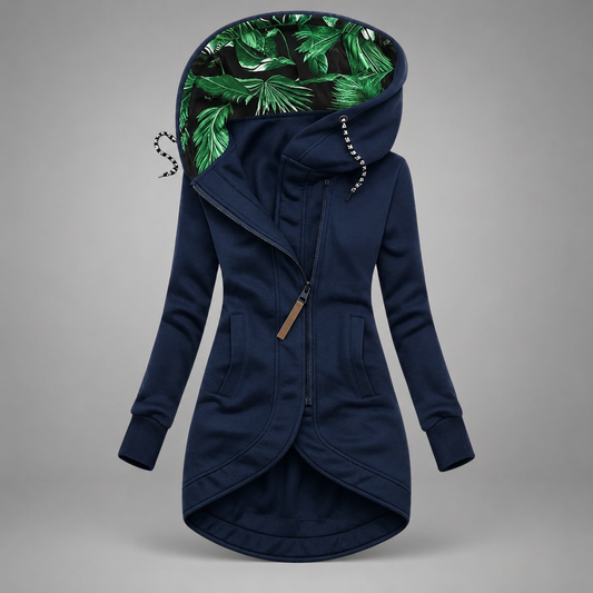 Hooded utility parka front