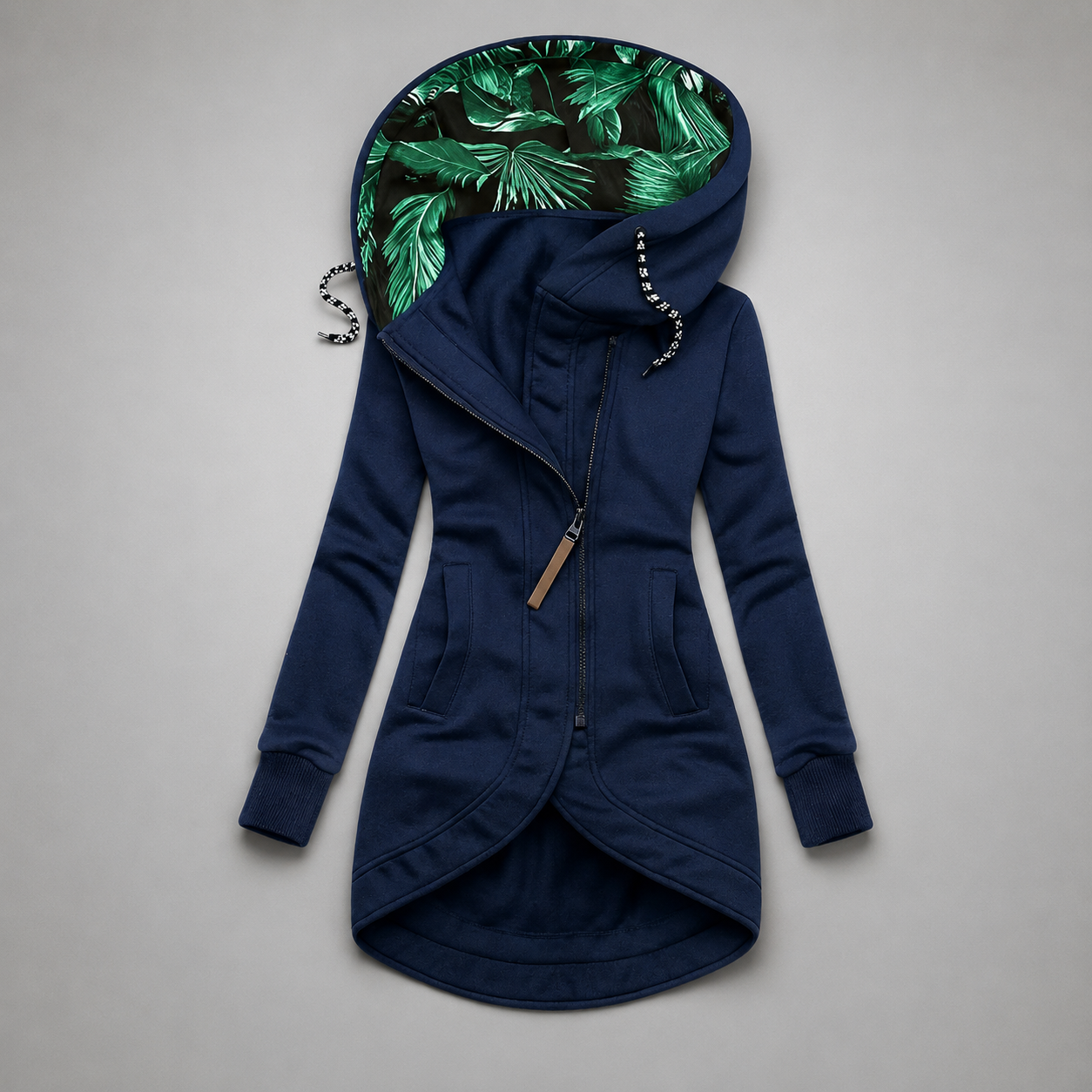 Hooded utility parka back