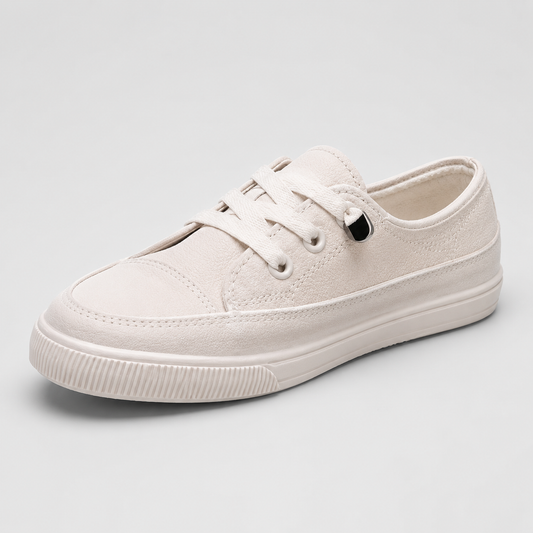 Classic canvas sneakers pair
