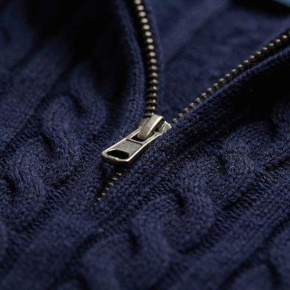 Cable-Knit Quarter-Zip Men's Sweater - Edmond