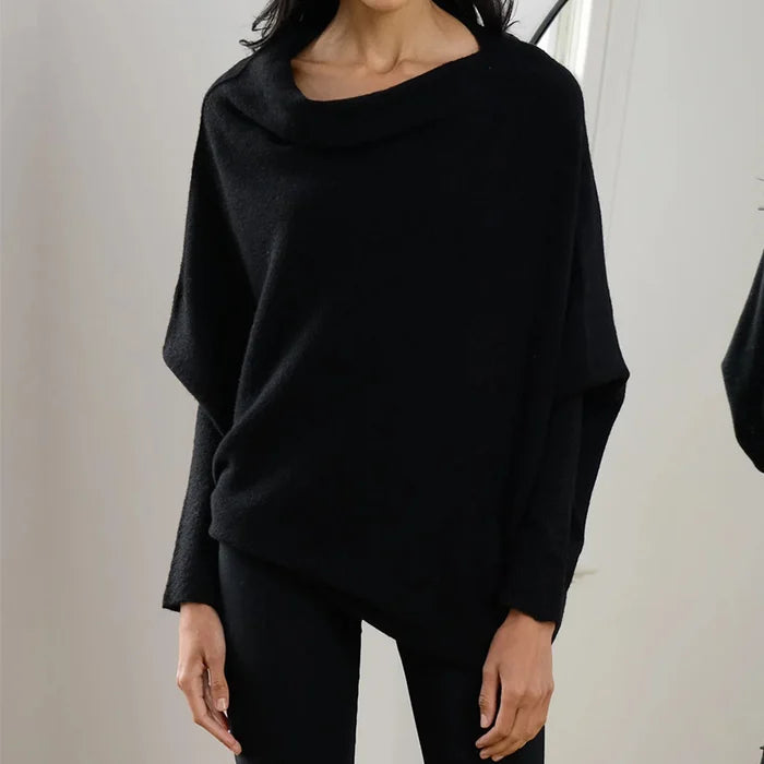 Asymmetric Oversized Women's Sweater - Sophia
