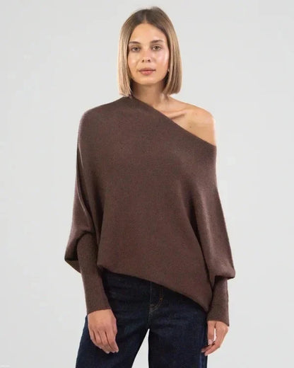 Asymmetric Oversized Women's Sweater - Sophia