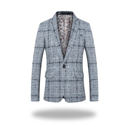 Men's tailored modern blazer front view