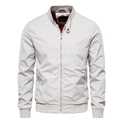 Men's lightweight zip-front bomber jacket view 4